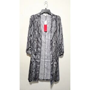 NWT Rampage Snakeskin Duster Kimono Sz L